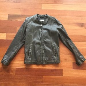 Zara Faux Leather Jacket SZ M